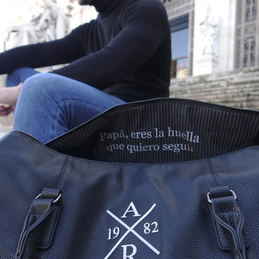 Bolsa-viaje-personalizada-columbia-negro-mensaje-interior-life