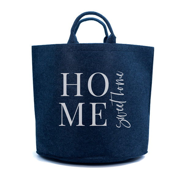 Cesto-fieltro-personalizado-gris-oscuro-home-sweet