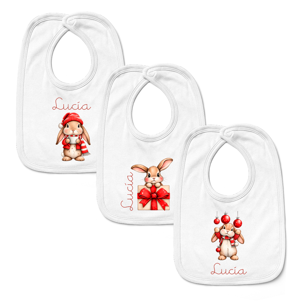 BABEROS BEBÉ PERSONALIZADO ESPECIAL NAVIDAD