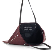 BOLSO-PIEL-PERSONALIZADO-PARKER-TACHUELAS-GRANATE-MENSAJE-INTERIOR