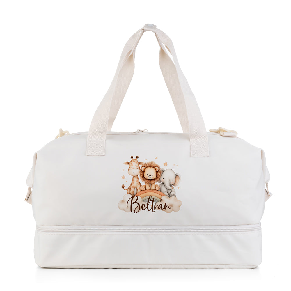 Bolsa-maternidad-personalizada-Danubio-Animalitos-arcoiris-estrellas