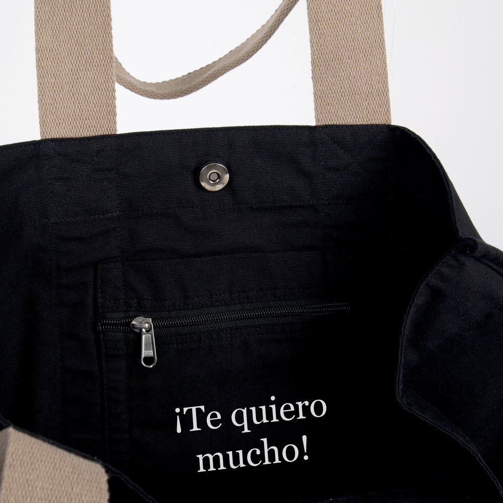 Bolsa-personalizada-Holbox-negro-mensaje-interior