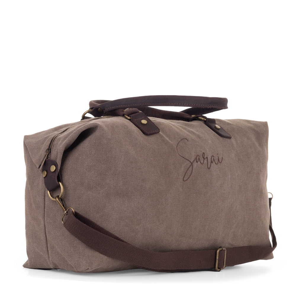 Bolsa-viaje-personalizada-Dakar-marron-lateral