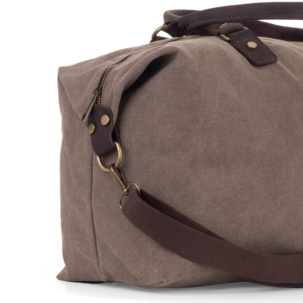Bolsa-viaje-personalizada-Dakar-marron-lateral-detalle