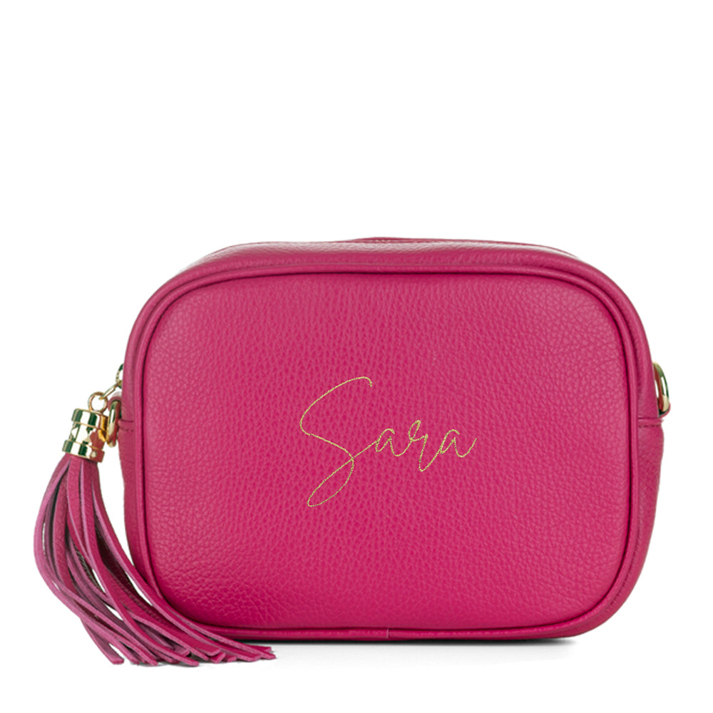 Bolso-piel-personalizado-Lugano-fucsia-bordado