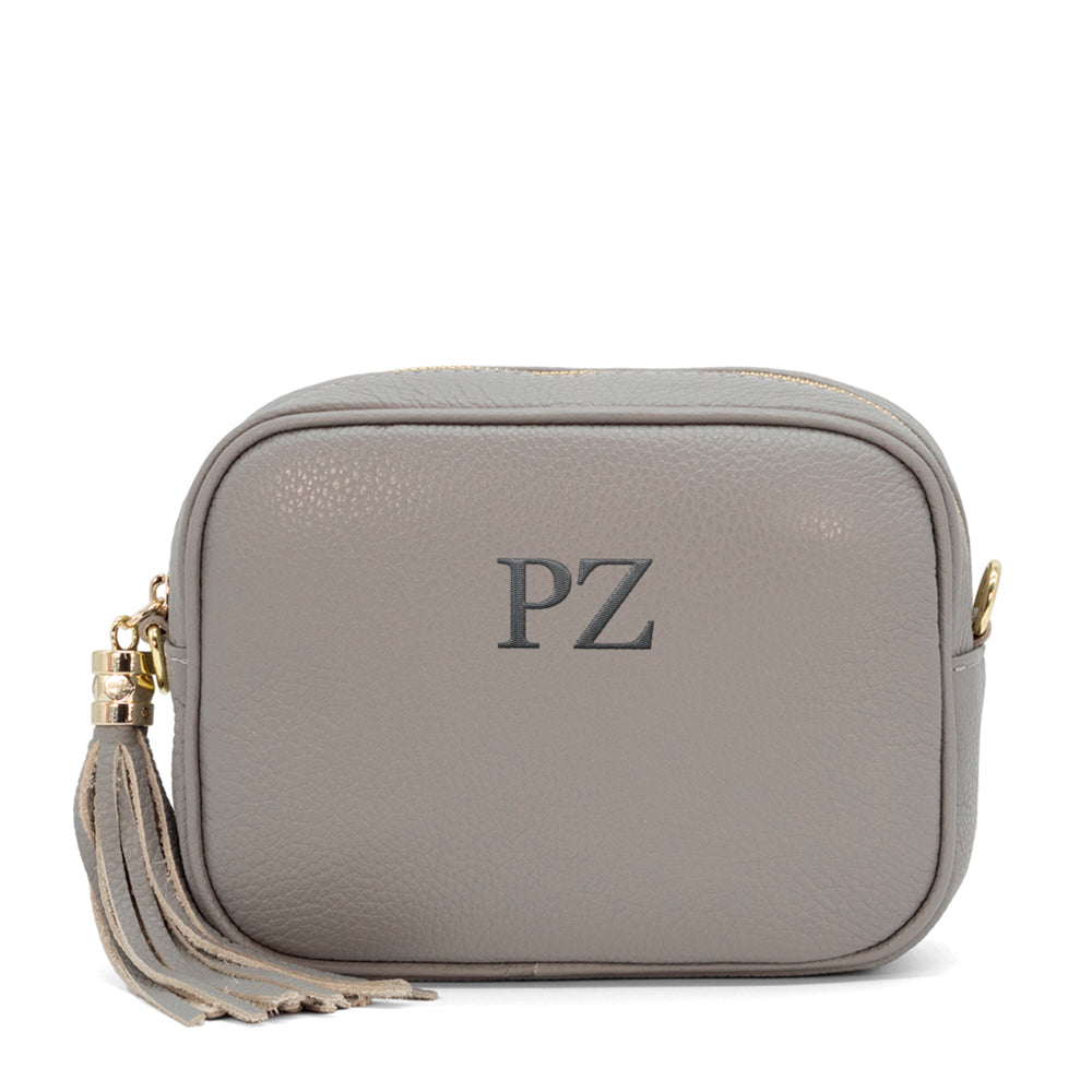 Bolso-piel-personalizado-Lugano-gris-bordado