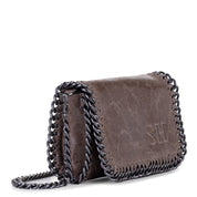 Bolso-piel-personalizado-Melrose-topo-oscuro-cadena-lateral