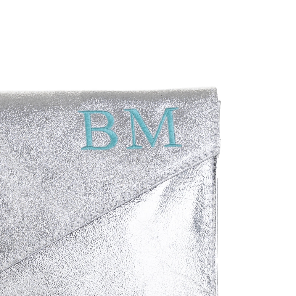 Bolso-piel-personalizado-New-york-night-plateado-bordado-detalle