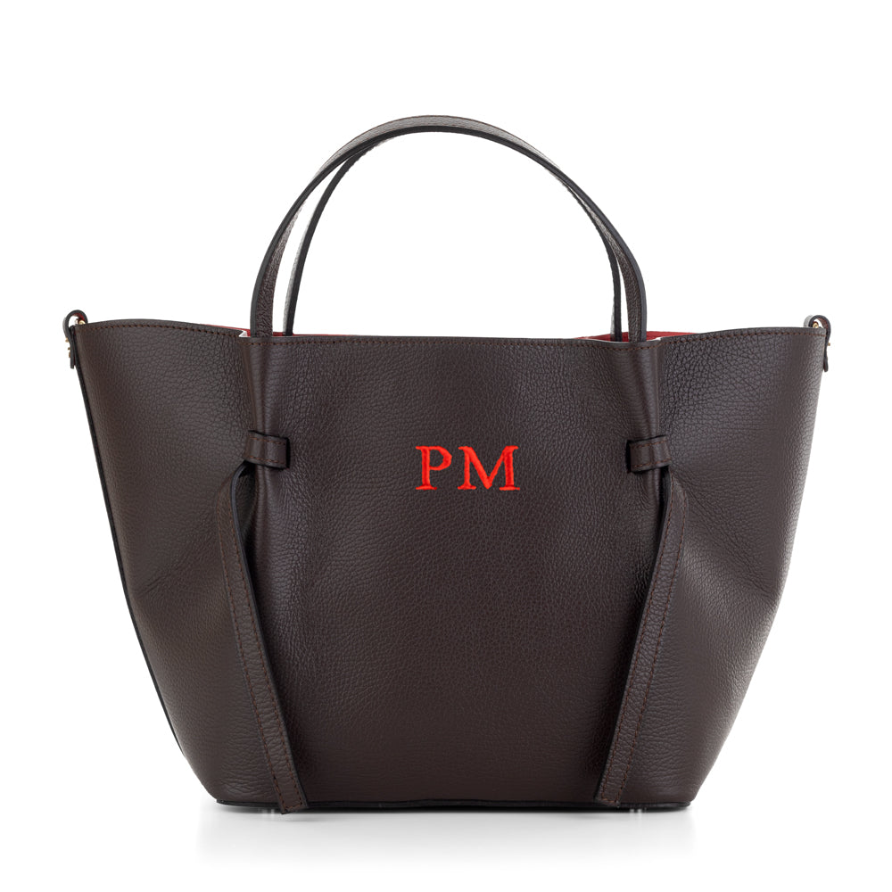 Bolso-piel-personalizado-Versalles-marron-bordado