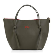 Bolso-piel-personalizado-Versalles-verde-kaki-bordado