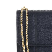 Bolso-piel-personzalizado-San-Marino-naranja-negro-detalle