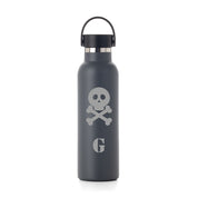 Botella-termo-personalizada-lux-gris-oscuro-calavera