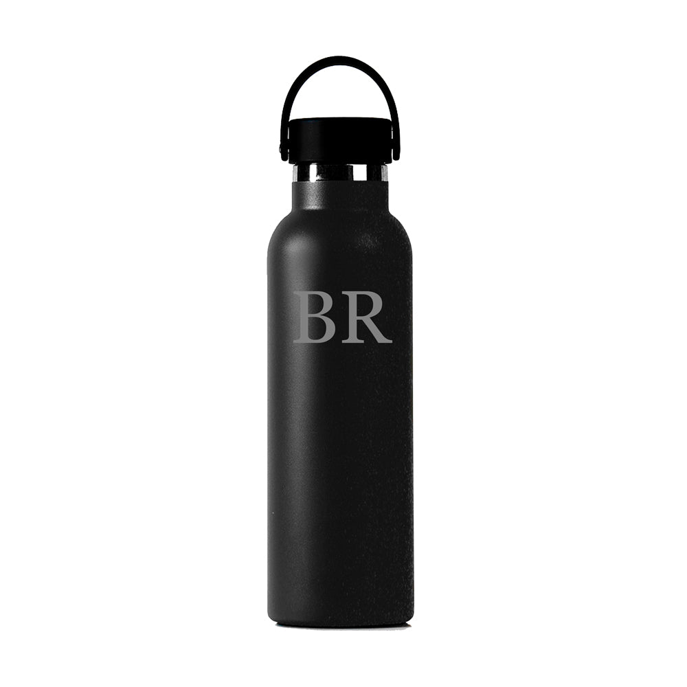 Botella-termo-personalizada-lux-negro-nombre-iniciales
