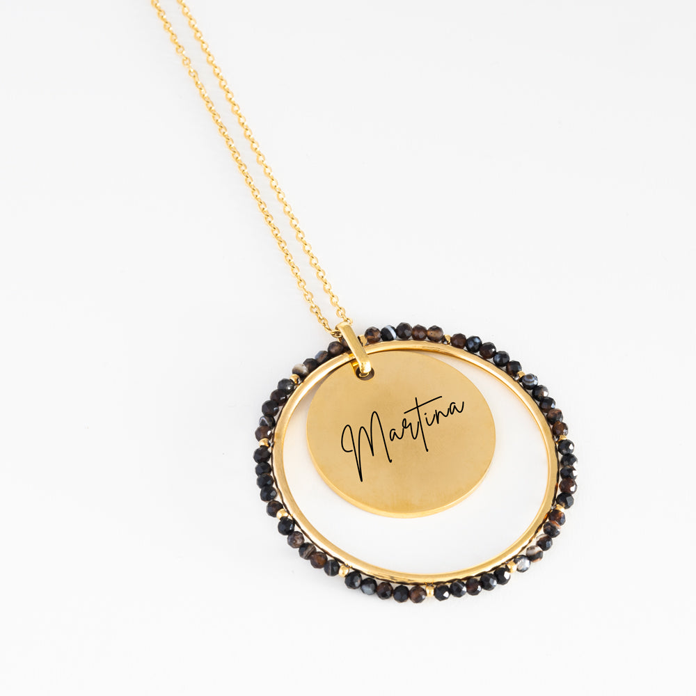 Collar-personalizado-Grace-negro nombre