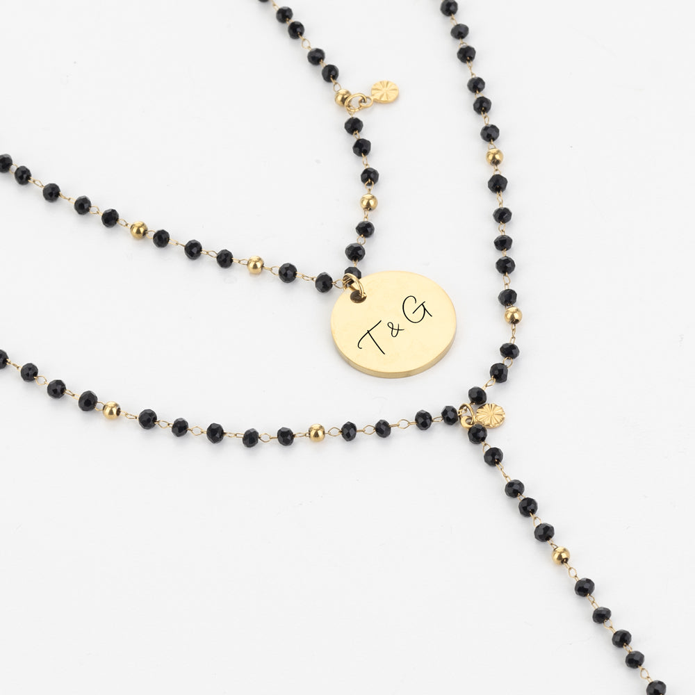 Collar-personalizado-Kirsten-negro-detalle