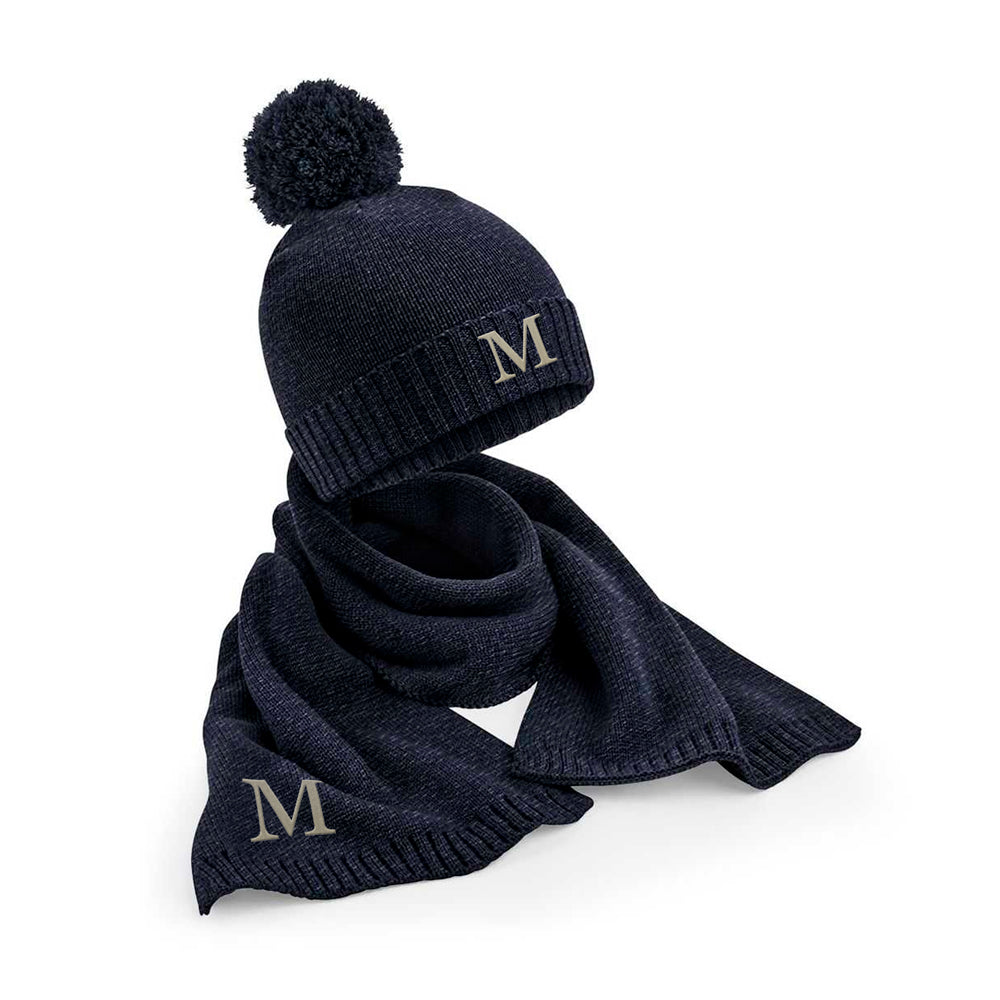 Gorro-y-bufanda-personalizada-azul-marino
