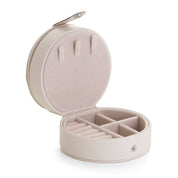 Joyero-personalizado-2-pisos-redondo-beige-abierto-2