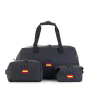 Juego-de-viaje-Lake-bordado-negro-bandera-espana