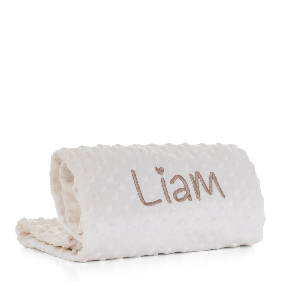 Manta-topitos-personalizada-beige-bordada