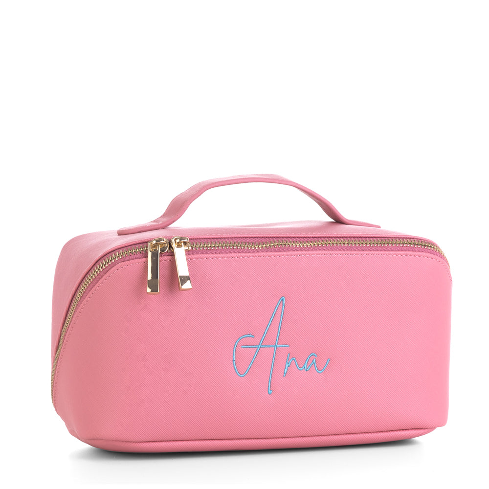 Neceser-personalizado-paris-lux-rosa-chicle-bordado
