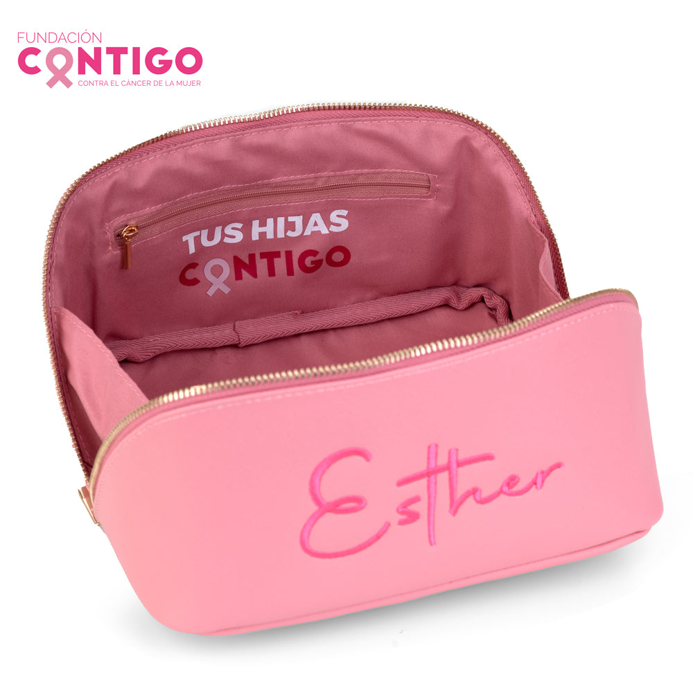 Neceser-personalizado-paris-lux-rosa-chicle-bordado-3-interior-Fundacion-contigo