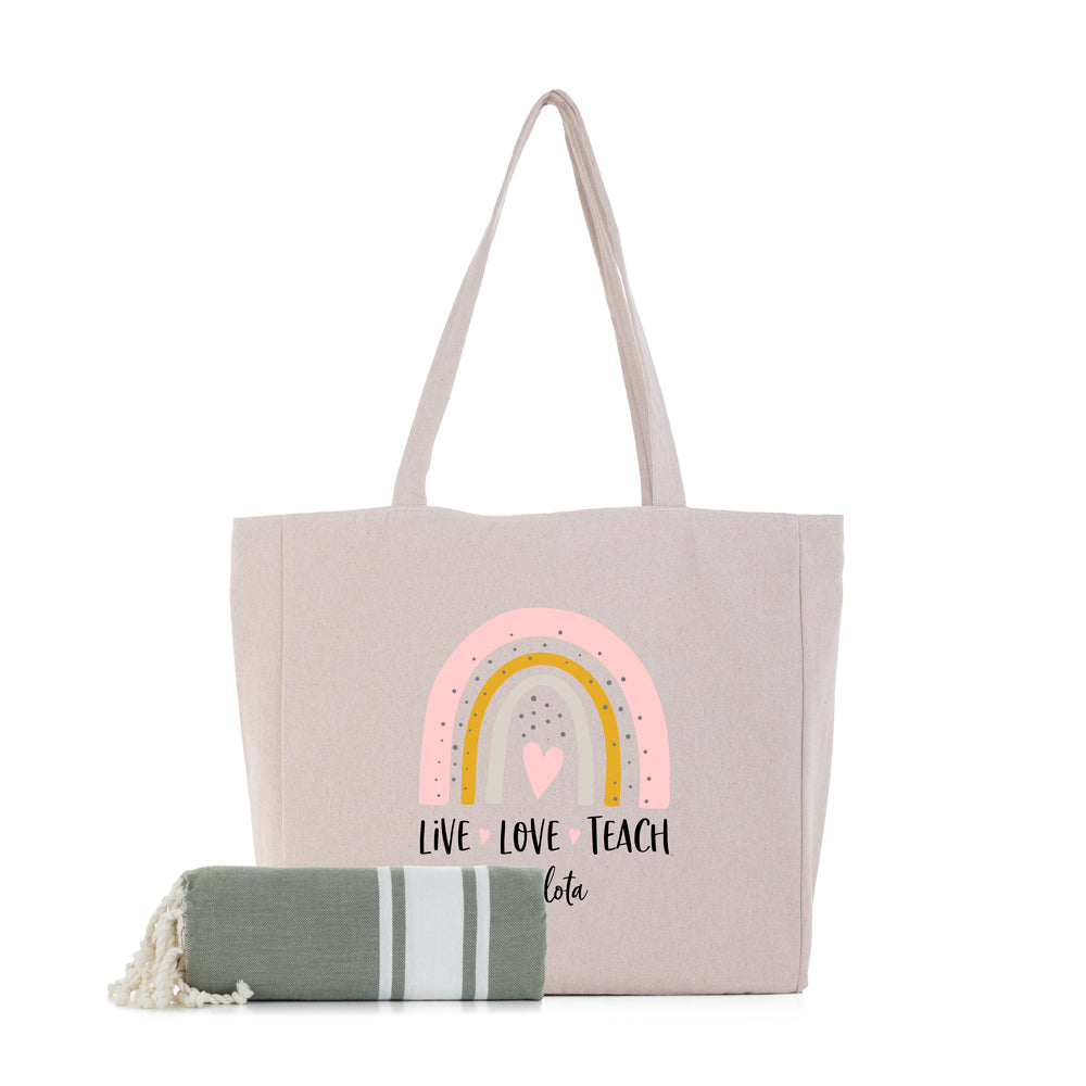 Pack-personalizado-Miami-toalla-crudo-arcoiris-teach