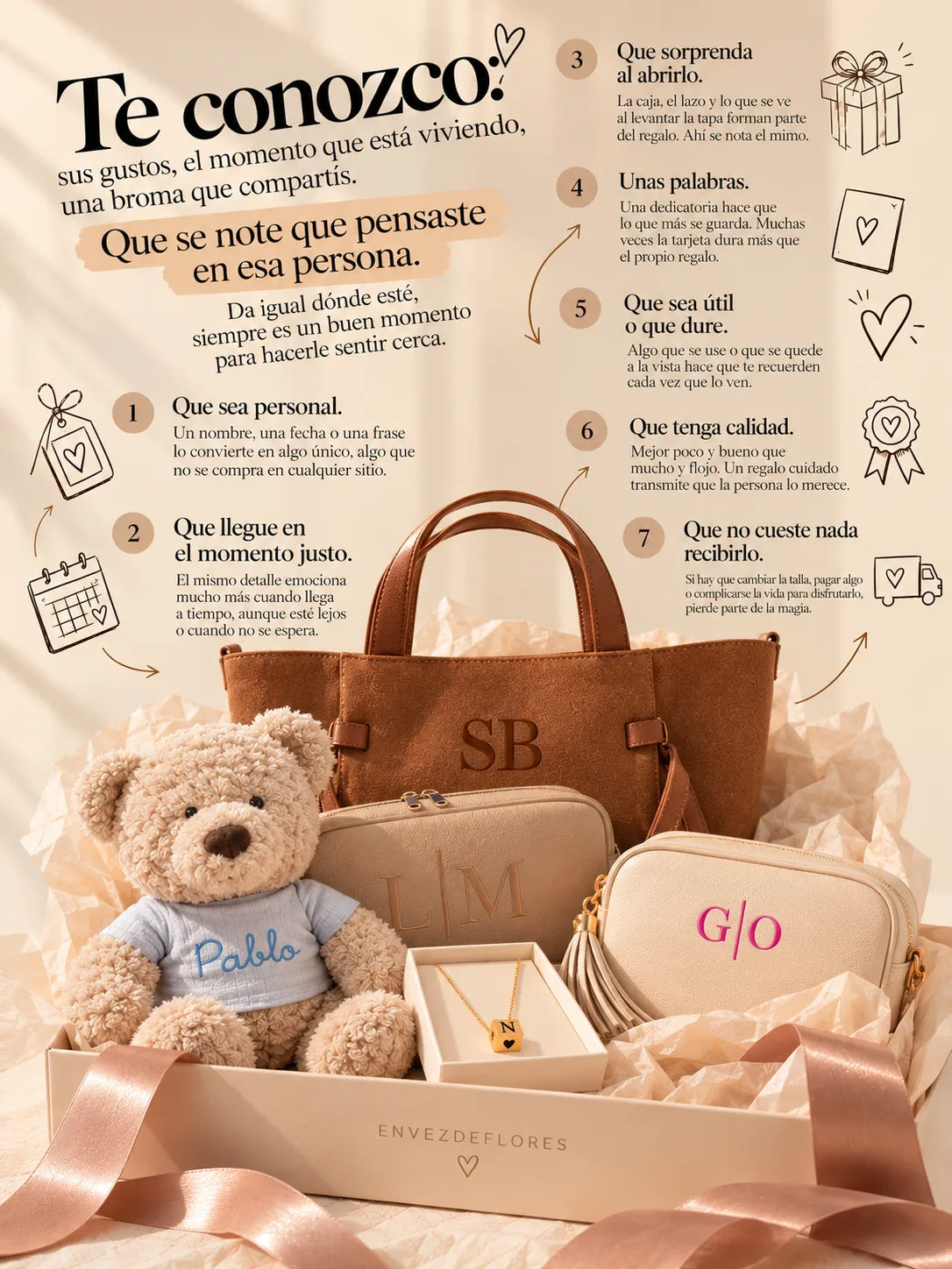 Regalos personalizados con nombre ENVEZDEFLORES