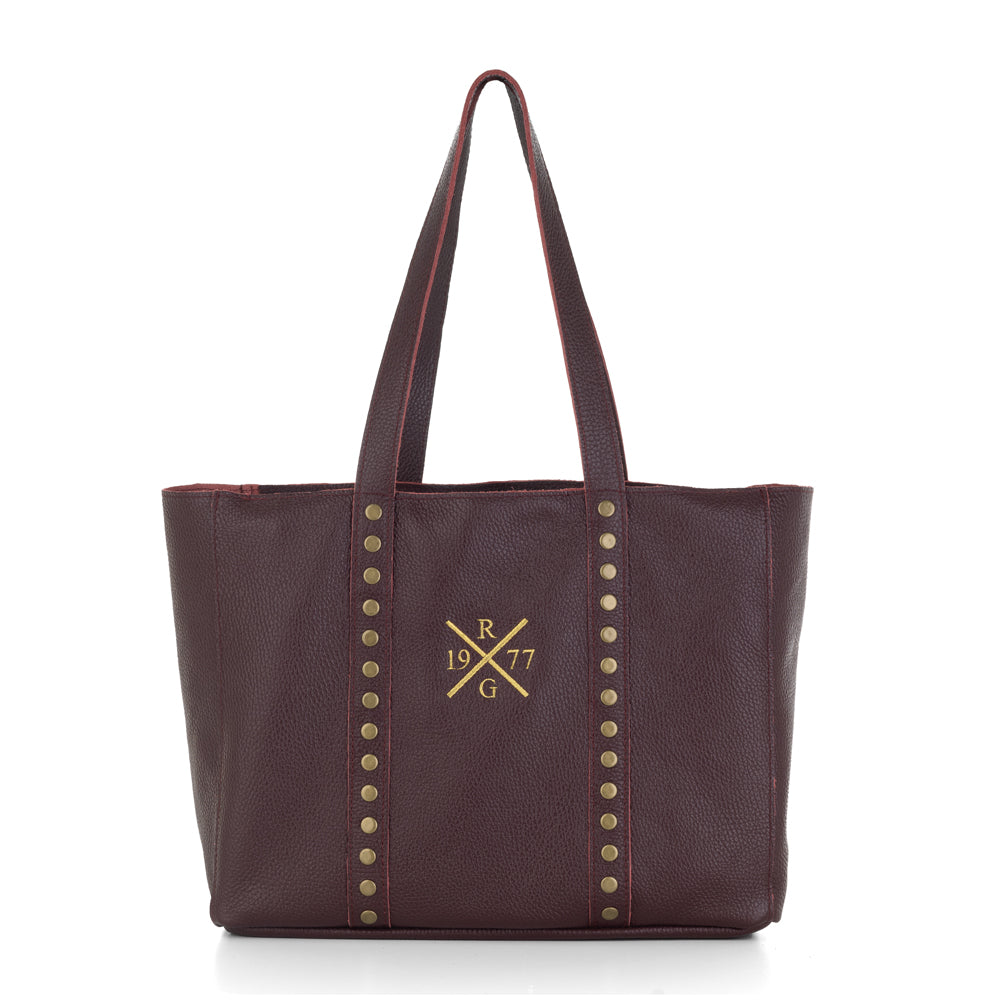 BOLSO PIEL PERSONALIZADO AMAK TACHUELAS CITY