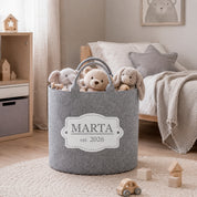 CESTO JUGUETES FIELTRO PERSONALIZADO