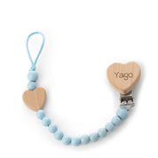 CHUPETERO PERSONALIZADO MADERA CORAZÓN