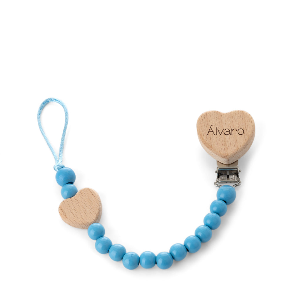 CHUPETERO PERSONALIZADO MADERA CORAZÓN