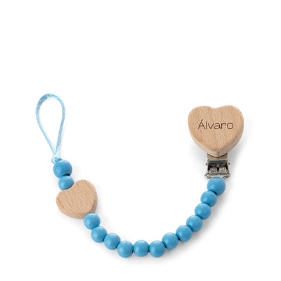 CHUPETERO PERSONALIZADO MADERA CORAZÓN