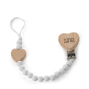 CHUPETERO PERSONALIZADO MADERA CORAZÓN