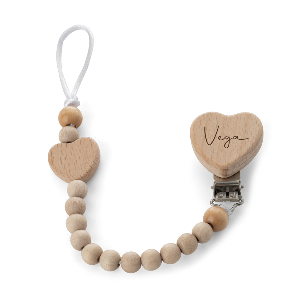 CHUPETERO PERSONALIZADO MADERA CORAZÓN