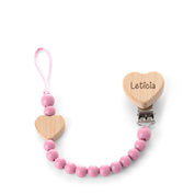 CHUPETERO PERSONALIZADO MADERA CORAZÓN
