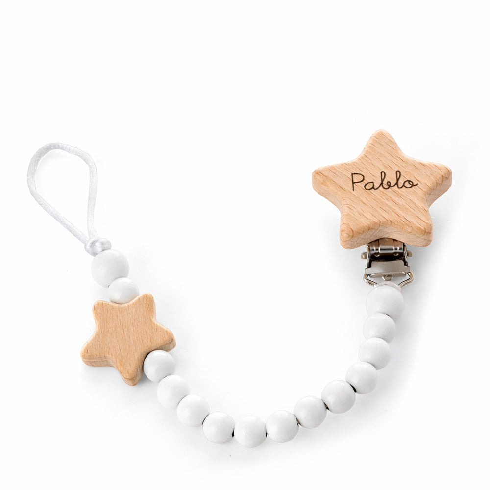 CHUPETERO PERSONALIZADO MADERA ESTRELLA
