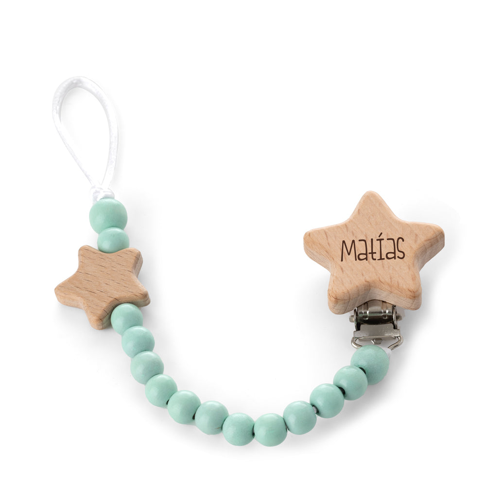 CHUPETERO PERSONALIZADO MADERA ESTRELLA
