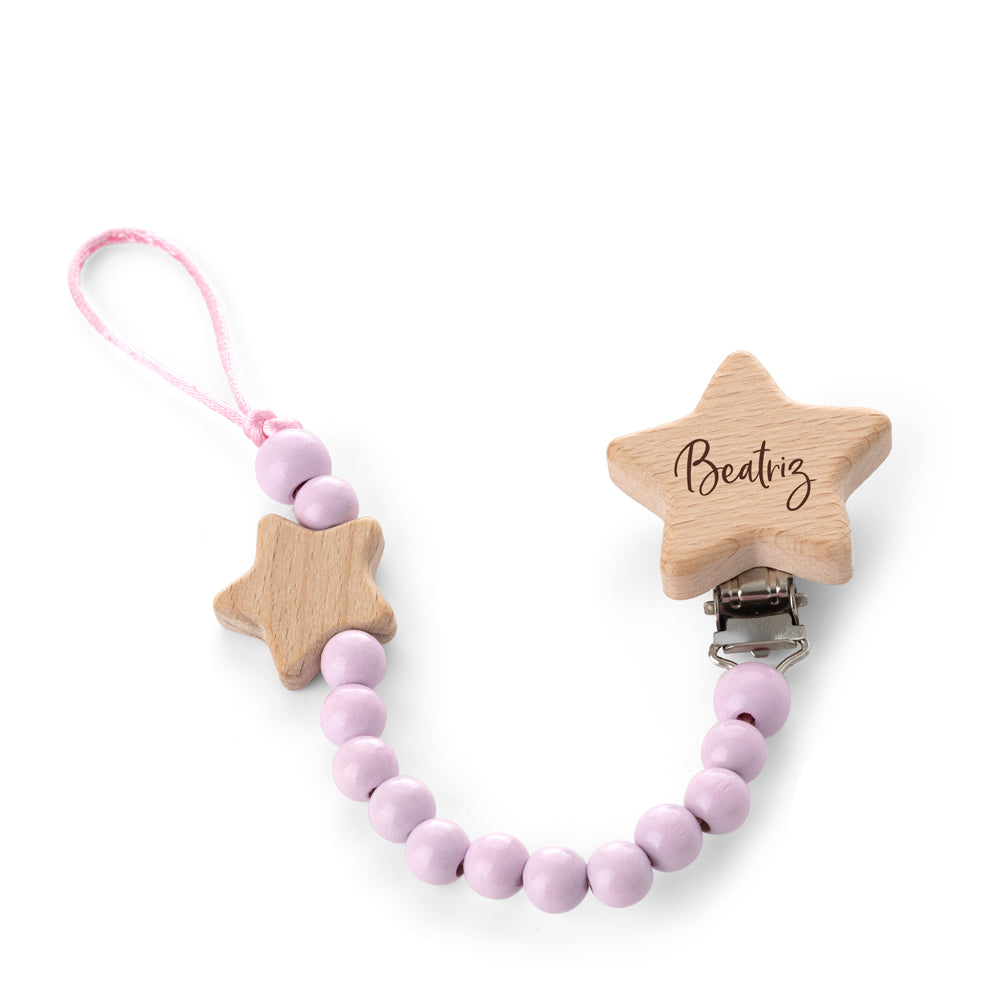 CHUPETERO PERSONALIZADO MADERA ESTRELLA