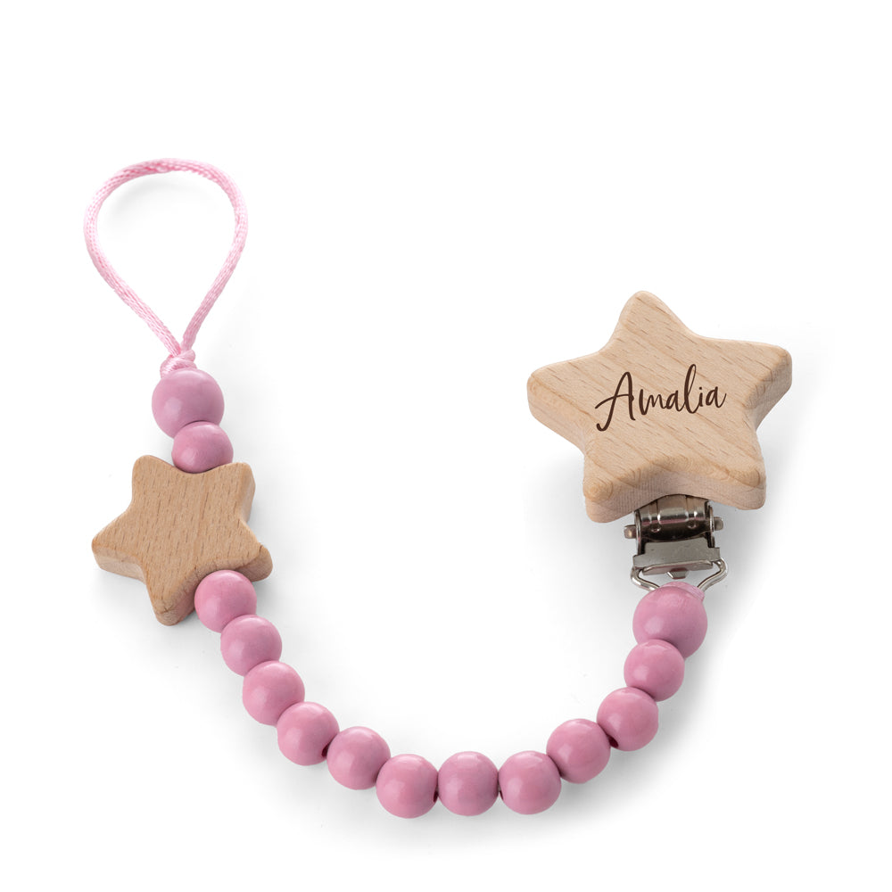 CHUPETERO PERSONALIZADO MADERA ESTRELLA