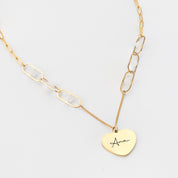 Collar Harper blanco personalizado con nombre