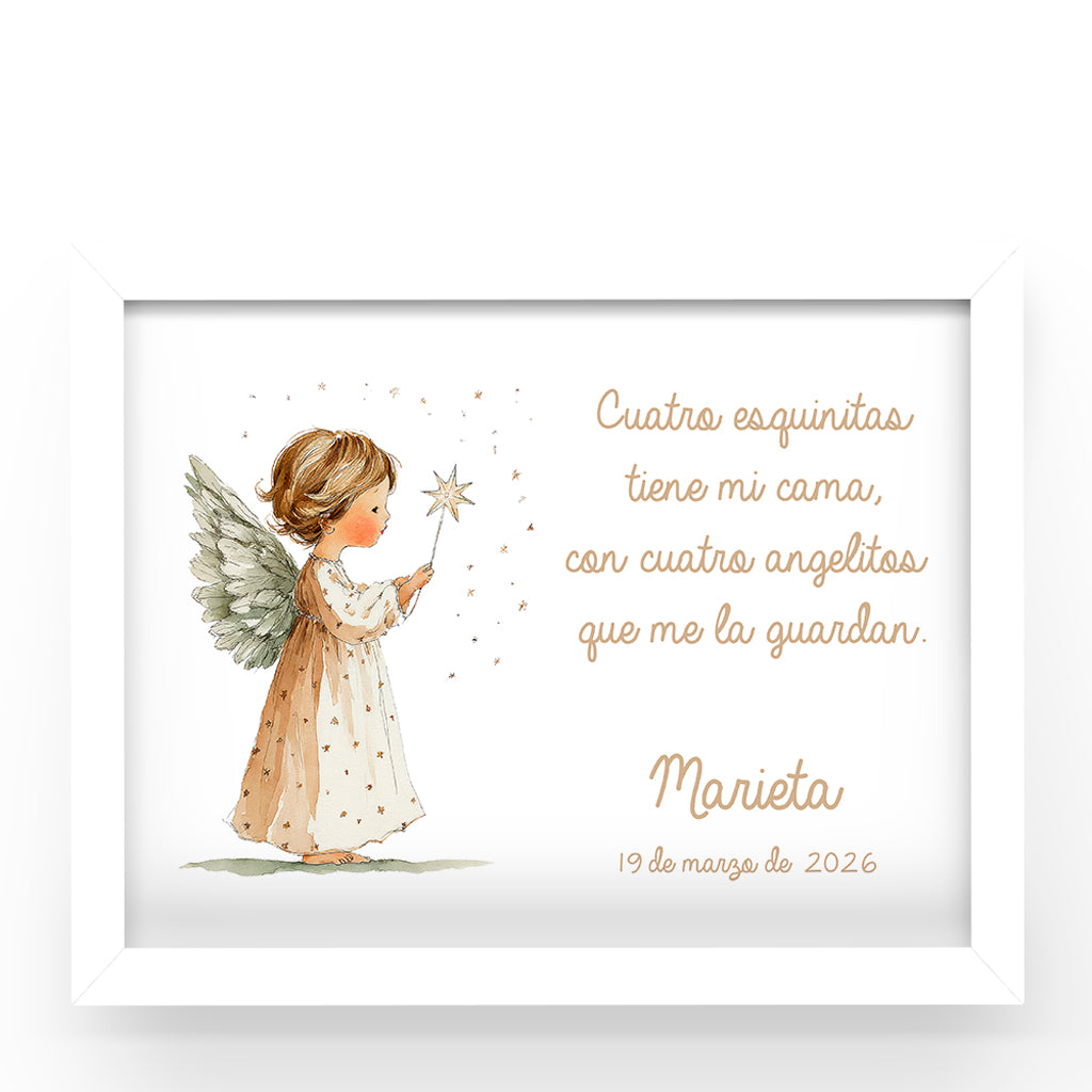 CUADRO PERSONALIZADO ANGELITO ORACIÓN