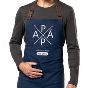 Delantal personalizado para papá azul marino