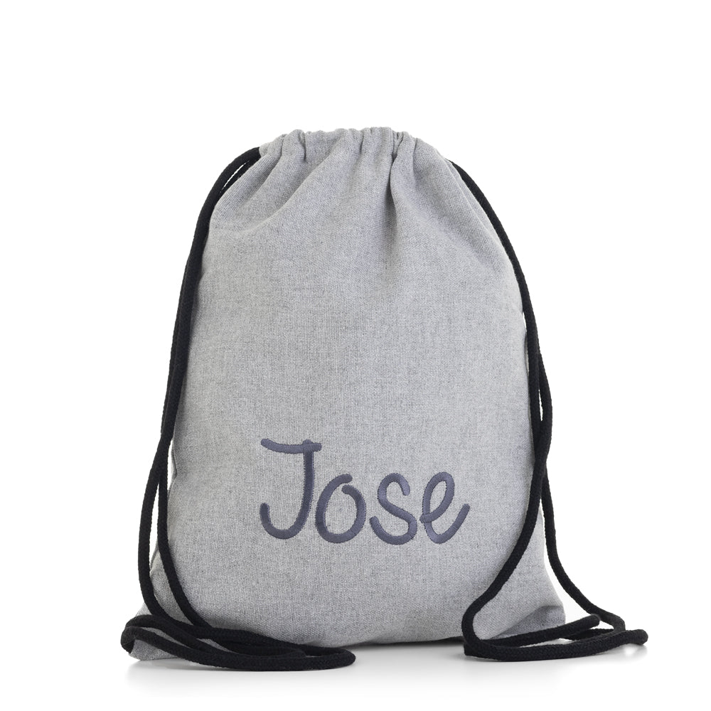 MOCHILA CORDONES ALGODÓN PERSONALIZADA
