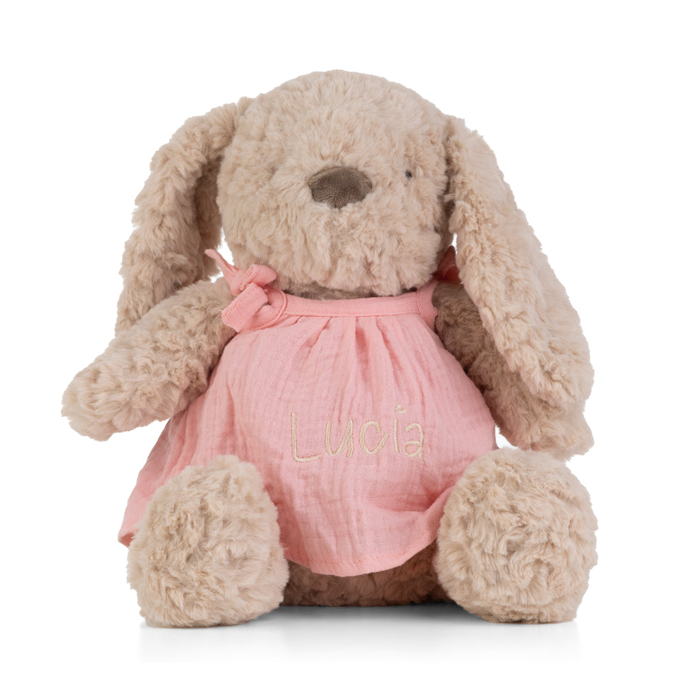 PELUCHE PERSONALIZADO CONEJITA VESTIDO GASA