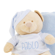 PELUCHE PERSONALIZADO OSITO DORMILÓN CON MANTA