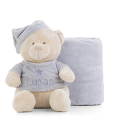 PELUCHE PERSONALIZADO OSITO DORMILÓN CON MANTA