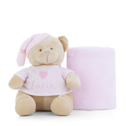 PELUCHE PERSONALIZADO OSITO DORMILÓN CON MANTA