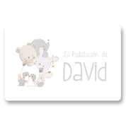PLACA DE MADERA HABITACIÓN PERSONALIZADA