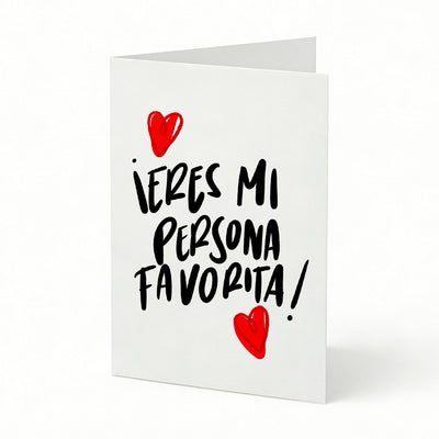 TARJETA FELICITACIÓN MI PERSONA FAVORITA