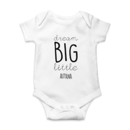 Body bebé personalizado Dream big